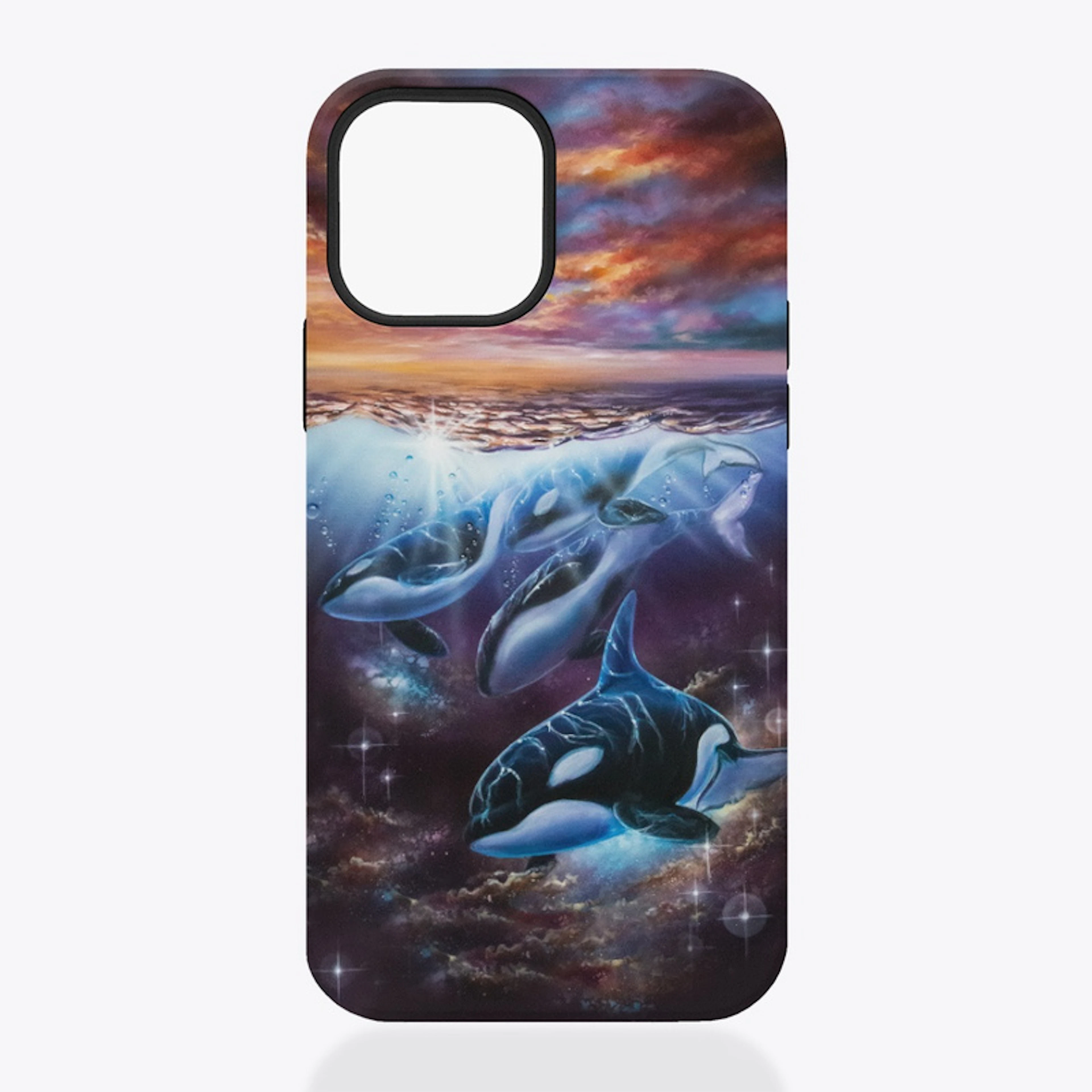 Orca Sunset Phone Cases