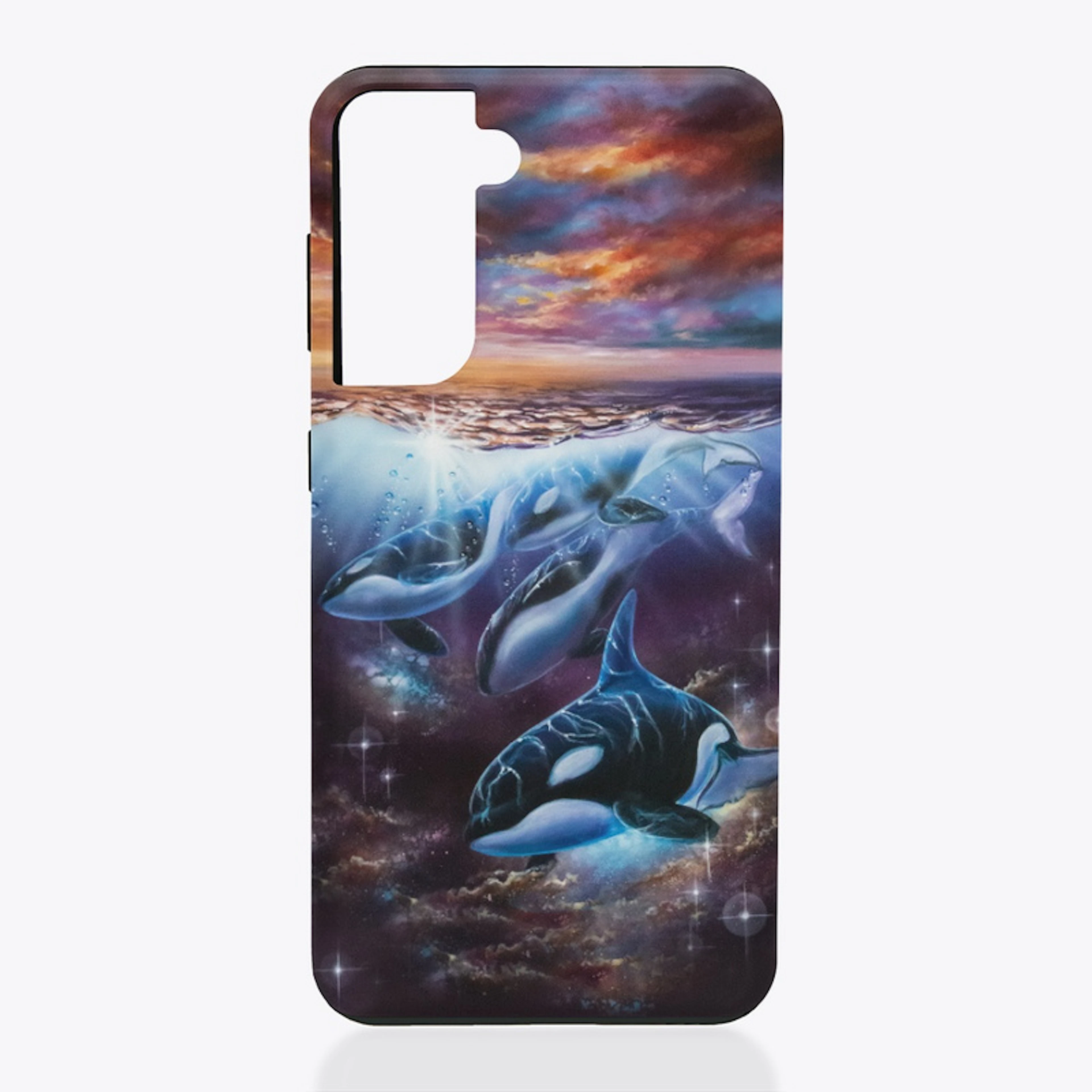 Orca Sunset Phone Cases